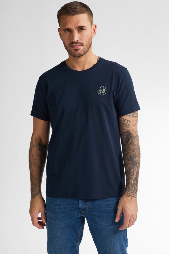 T SHIRT MET LOGO M 1050 TSR119 5178 Navy Blue